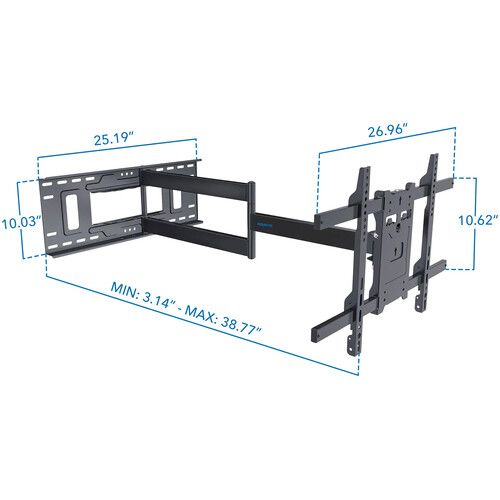  Mount-It! MI-397 Articulating TV Wall Mount with Extra Long Extension for 40 to 80