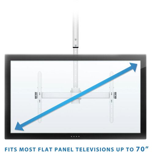  Mount-It! MI-509B_WHT Full Motion Ceiling TV Mount for 32 to 70