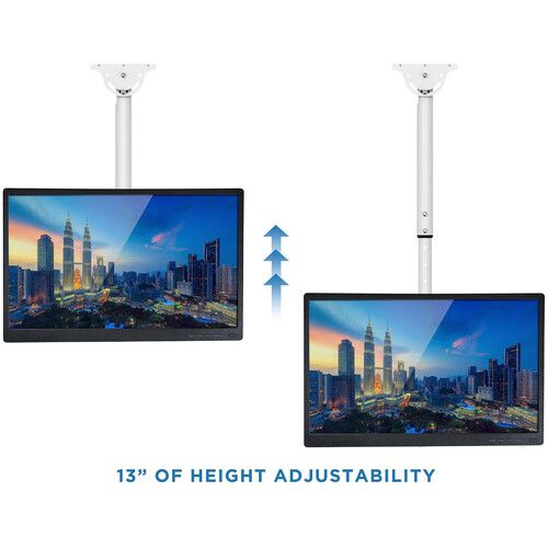  Mount-It! MI-509B_WHT Full Motion Ceiling TV Mount for 32 to 70