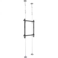 Mount-It! Dual-Screen Wire-Supported Floor-to-Ceiling Mount (118.1