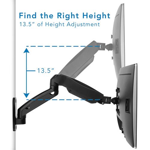  Mount-It! Single Monitor Wall Mount Arm for 32