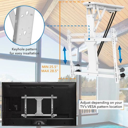  Mount-It! MI-4224W Motorized Ceiling Mount for 32 to 70