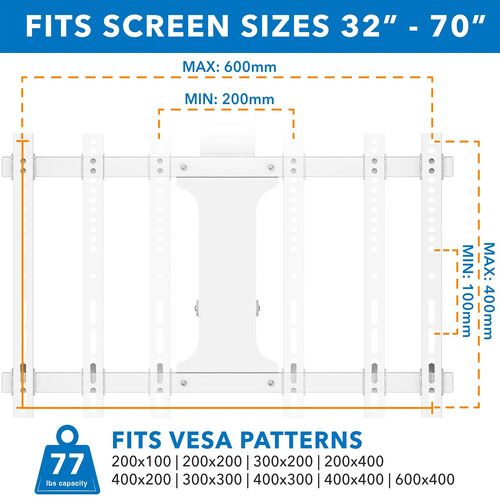  Mount-It! MI-4224W Motorized Ceiling Mount for 32 to 70