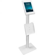 Mount-It! Anti-Theft Floor Stand with Document Holder for Apple iPad White