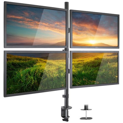  Mount-It! Quad-Monitor Desk Mount for 19 to 32