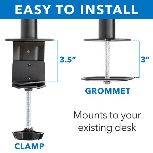  Mount-It! Quad-Monitor Desk Mount for 19 to 32