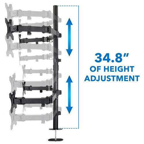  Mount-It! Quad-Monitor Desk Mount for 19 to 32