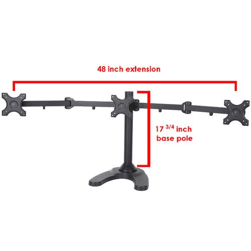  Mount-It! Triple Arm Freestanding Monitor Stand