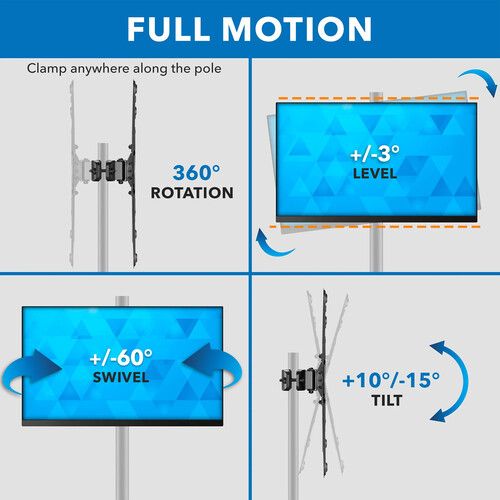  Mount-It! MI-390XL TV Pole Mount for 32 to 55