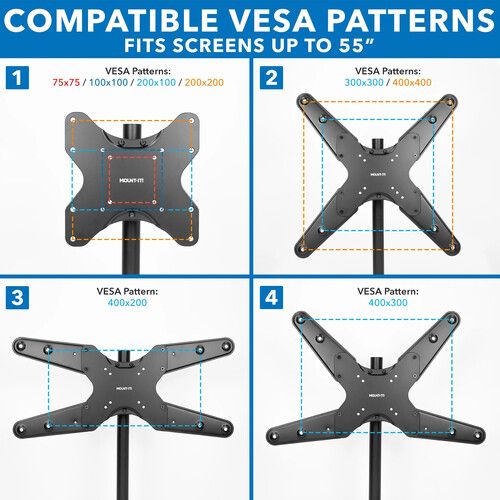  Mount-It! MI-390XL TV Pole Mount for 32 to 55