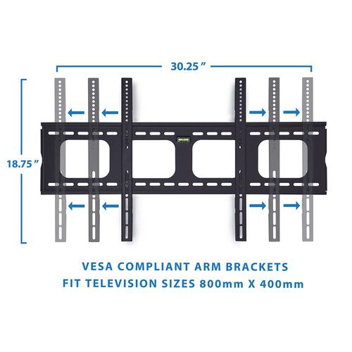  Mount-It! Low Profile Fixed TV Wall Mount for 50-80