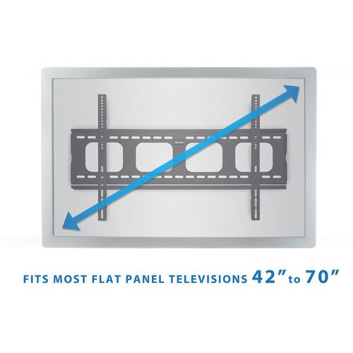  Mount-It! Low Profile Fixed TV Wall Mount for 50-80