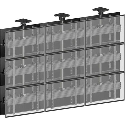  Mount-It! 18-Screen Three-Pole Ceiling Mount (3 Top-to-Bottom, 3 Side-by-Side, 3 Back-to-Back)