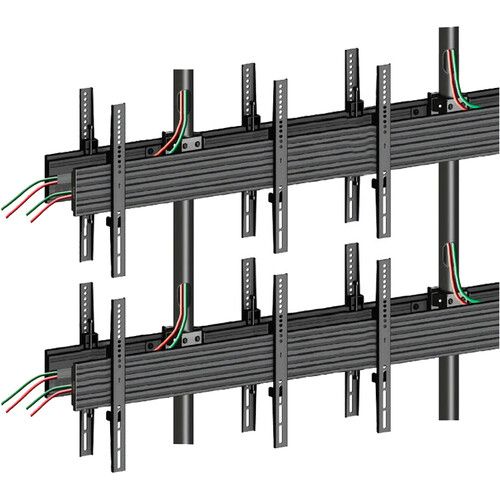  Mount-It! 18-Screen Three-Pole Ceiling Mount (3 Top-to-Bottom, 3 Side-by-Side, 3 Back-to-Back)