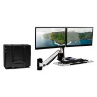 Mount-It! Wall-Mounted Dual Monitor Workstation