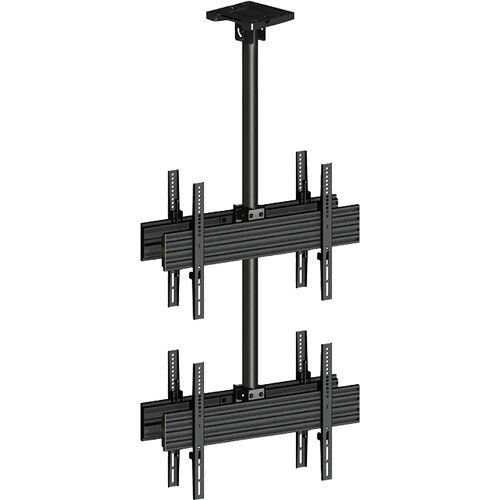  Mount-It! Four-Screen Single Pole Ceiling Mount (Top-to-Bottom, Back-to-Back)