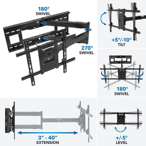  Mount-It! Full Motion Wall Mount for 42 to 80