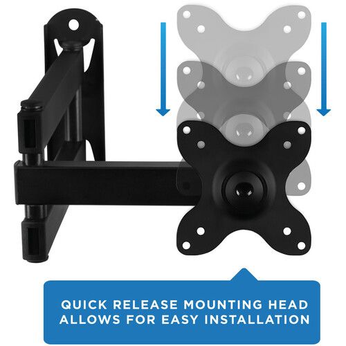  Mount-It! Low-Profile Full-Motion Wall Mount for 13 to 30