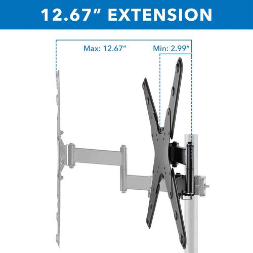  Mount-It! MI-391XL Full-Motion TV Pole Mount for 32 to 55