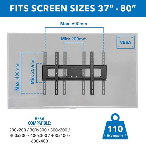  Mount-It! MI-396 Full-Motion Outdoor TV Wall Mount for 37 to 80