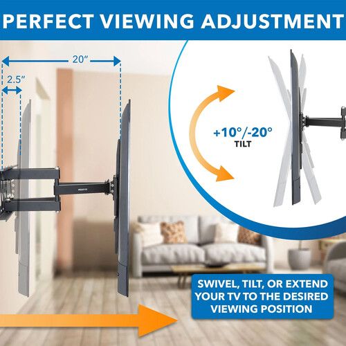  Mount-It! MI-396 Full-Motion Outdoor TV Wall Mount for 37 to 80