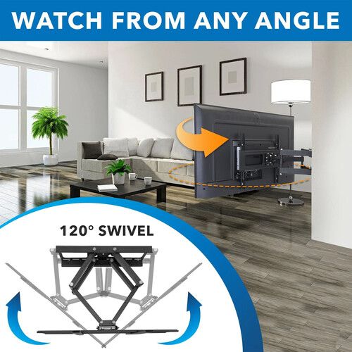  Mount-It! MI-396 Full-Motion Outdoor TV Wall Mount for 37 to 80