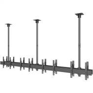 Mount-It! Eight-Screen Three-Pole Ceiling Mount (Side-by-Side, Back-to-Back, Portrait)