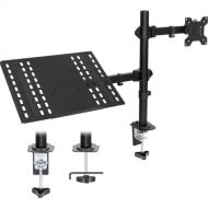 Mount-It! MI-7352LTMN Full-Motion Laptop & Monitor Desk Mount with Cooling Tray