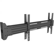 Mount-It! Single-Point Dual-Screen Horizontal Wall Mount for 32-65