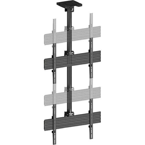  Mount-It! Dual-Screen Single-Pole Ceiling Mount (Top-to-Bottom)