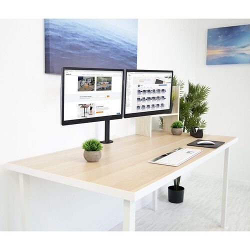  Mount-It! Full Motion Dual Monitor Desk Mount for 13-32