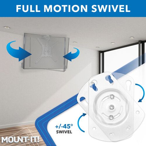  Mount-It! MI-4225WHT Flip-Down Ceiling TV Mount for 23 to 55