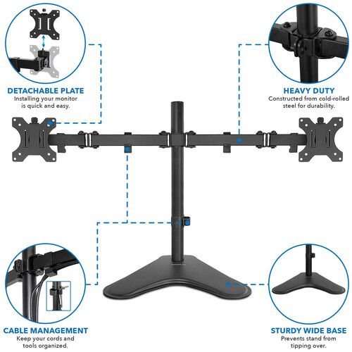  Mount-It! Dual Monitor Desk Stand for 32