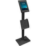 Mount-It! Anti-Theft Floor Stand with Document Holder for Apple iPad Black