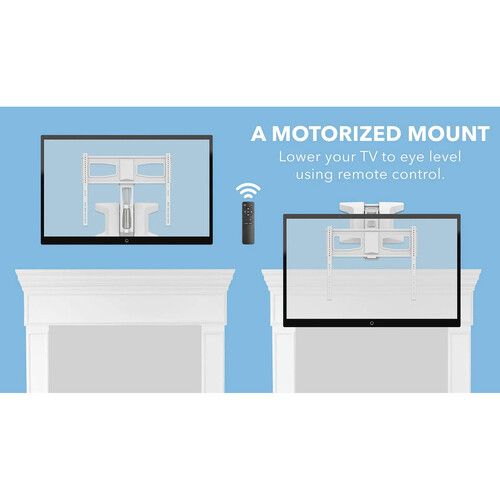  Mount-It! MI-386W Motorized Above-Fireplace Wall Mount for 40 to 70