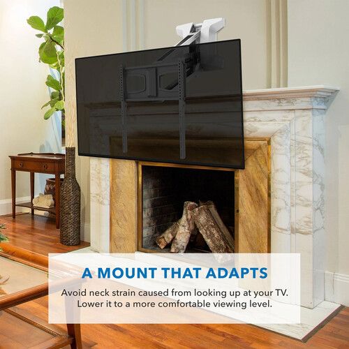  Mount-It! MI-386W Motorized Above-Fireplace Wall Mount for 40 to 70