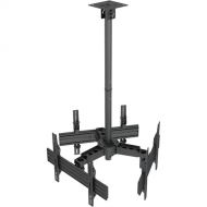 Mount-It! Three-Screen Single-Pole Ceiling Mount (Three-Sided)