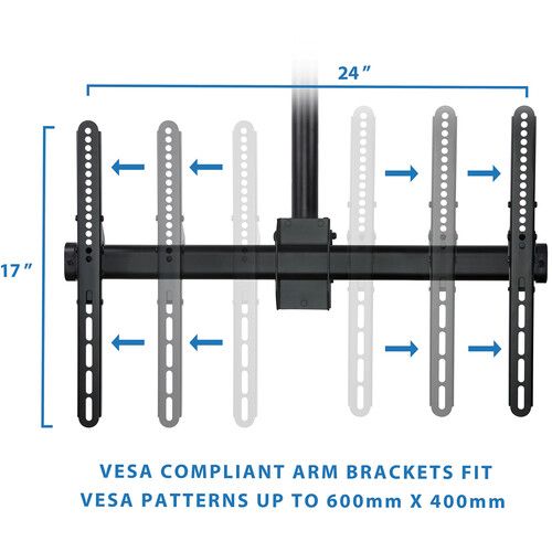  Mount-It! MI-509B Full Motion Ceiling TV Mount for 32 to 70