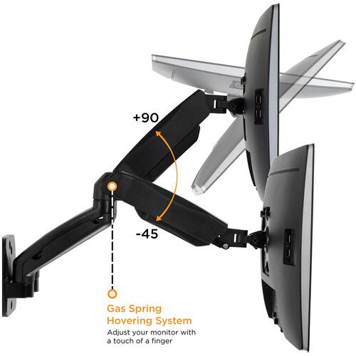  Mount-It! Dual Arm Monitor Wall Mount for 13 to 27