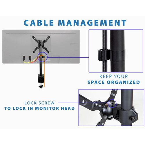  Mount-It! MI-709 Single-Arm Desk Mount for Displays up to 42