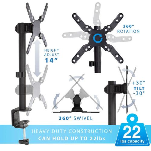  Mount-It! MI-709 Single-Arm Desk Mount for Displays up to 42