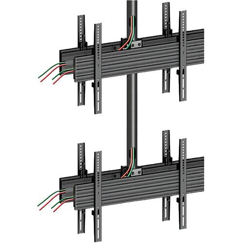  Mount-It! 12-Screen Three-Pole Ceiling Mount (2 Top-to-Bottom, 3 Back-to-Back)