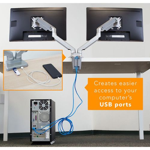  Mount-It! MI-2762 Dual-Monitor Desk Mount