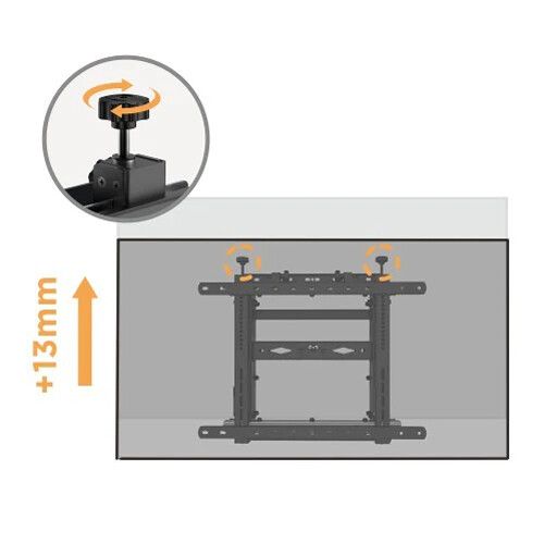  Mount-It! Push-In/Pop-Out Video Wall Mount with X-, Y-, Z- Axis Micro-Adjustability
