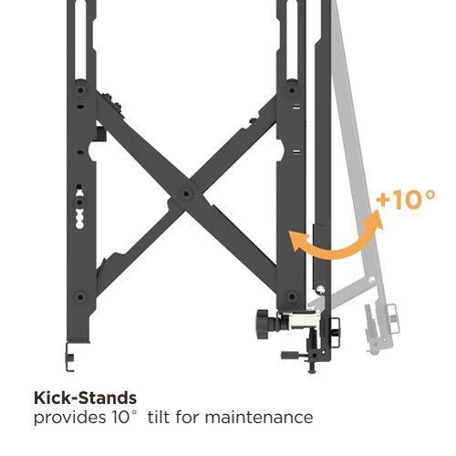  Mount-It! Push-In/Pop-Out Video Wall Mount with X-, Y-, Z- Axis Micro-Adjustability