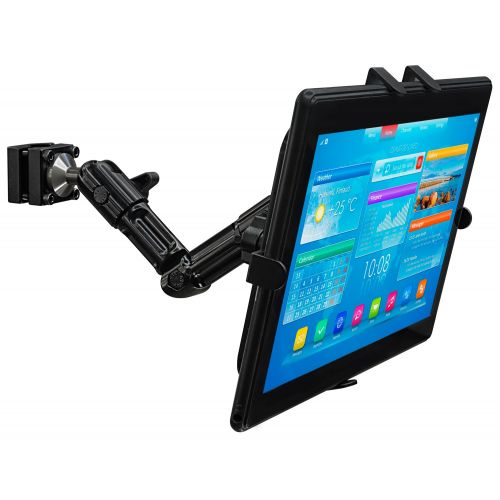  Mount-It! MI-7310 Car Back Seat Headrest Tablet Mount Fits Apple iPad, Samsung Galaxy Tab, Microsoft Surface, Other Tablets with 7 to 11 Inch Screen Sizes, 3.3 Lbs Rated, Lockable