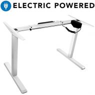 [아마존 핫딜] [아마존핫딜]Mount-It! Electric Standing Desk Frame | Height Adjustable Motorized Sit Stand Desk Base with Controller | Single Motor Stand Up Ergonomic Workstation | Steel Legs | White