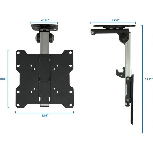  [아마존 핫딜] [아마존핫딜]Mount-It! MI-4222 TV Ceiling Mount Kitchen Under Cabinet TV Bracket Folding, Retractable, 90 Degree Tilt, Fold Down, Swivel for 17 to 37 inch LCD, TV, LED, Monitor, Flat Screens up