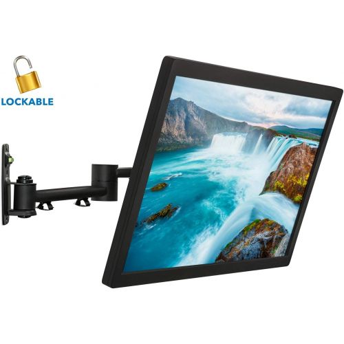  [아마존베스트]Mount-It! TV Wall Mount Bracket | Quick Release | Full Motion Swing Out Tilt Swivel | Articulating Arm for 13-42 Flat Screens and Monitors | VESA 75 to 200 | 44 Pound Capacity | RV