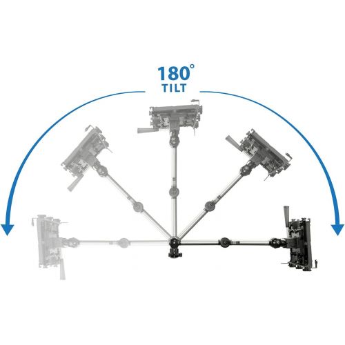  [아마존베스트]Mount-It! Laptop Vehicle Mount, No-Drill Computer Seat Mount, Full Motion Adjustable Design For Auto, Truck, Car, Van Use